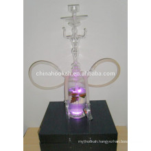 GH061-LT borosilicate glass hookah shisha/nargile/water pipe/with led light/sheesha/narguile